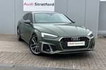 2023 Audi A5 Sportback 40 TFSI 204 S Line 5dr S Tronic in District green, metallic at Stratford Audi