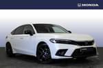 2022 Honda Civic Hatchback 2.0 eHEV Sport 5dr CVT in White at Listers Honda Stratford-upon-Avon