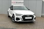 2023 Audi A3 Sportback 45 TFSI e S Line Competition 5dr S Tronic (C+S) in Ibis White at Stratford Audi