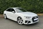 2023 Audi A4 Saloon 35 TFSI S Line 4dr S Tronic in Glacier White Metallic at Worcester Audi