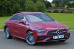 2023 Mercedes-Benz CLA Coupe 250e AMG Line Premium 4dr Tip Auto in MANUFAKTUR Patagonia red at Mercedes-Benz of Boston