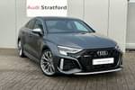 2023 Audi RS 3 Saloon RS 3 TFSI Quattro 4dr S Tronic in Daytona grey, pearl effect at Stratford Audi