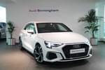 2024 Audi A3 Saloon 35 TFSI S Line 4dr S Tronic in Ibis White at Birmingham Audi