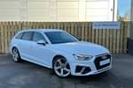 2024 Audi A4 Avant 35 TFSI S Line 5dr S Tronic in Arkona white, solid at Worcester Audi