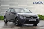 2023 Volkswagen Polo Hatchback 1.0 TSI Life 5dr in Deep black at Listers Volkswagen Stratford-upon-Avon