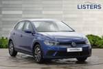 2023 Volkswagen Polo Hatchback 1.0 TSI Life 5dr DSG in Reef blue at Listers Volkswagen Stratford-upon-Avon