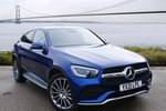 2021 Mercedes-Benz GLC Diesel Coupe GLC 300d 4Matic AMG Line Premium 5dr 9G-Tronic in brilliant blue metallic at Mercedes-Benz of Hull