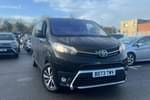 2023 Toyota Proace Long Diesel 2.0D 180 Design Crew Van (TSS) Auto (8 speed) in Black at Listers Toyota Coventry