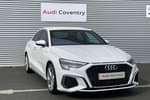 2020 Audi A3 Saloon 35 TFSI S Line 4dr S Tronic in Ibis White at Coventry Audi