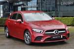 2021 Mercedes-Benz A Class Hatchback A180 AMG Line Premium 5dr Auto in designo patagonia red metallic at Mercedes-Benz of Lincoln