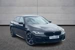 2024 BMW 5 Series Saloon 545e xDrive M Sport 4dr Auto in Black Sapphire metallic paint at Listers Boston (BMW)