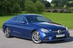 2020 Mercedes-Benz C Class Diesel Coupe C220d AMG Line Edition 2dr 9G-Tronic in brilliant blue metallic at Mercedes-Benz of Boston