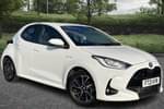 2021 Toyota Yaris Hatchback 1.5 Hybrid Design 5dr CVT in White at Listers Toyota Lincoln