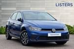2023 Volkswagen Polo Hatchback 1.0 TSI Life 5dr in Reef Blue at Listers Volkswagen Loughborough