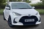 2023 Toyota Yaris Hatchback 1.5 Hybrid Design 5dr CVT in White at Listers Toyota Coventry