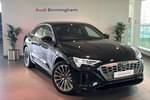 2024 Audi Q8 e-tron Sportback 250kW 50 Quattro 95kWh S Line 5dr Auto in Mythos black, metallic at Birmingham Audi