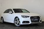 2016 Audi A4 Saloon 2.0T FSI S Line 4dr in Solid - Ibis white at Listers U Stratford-upon-Avon