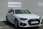 2024 Audi A4 Avant 40 TFSI 204 S Line 5dr S Tronic in Arkona white, solid at Coventry Audi