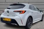Image two of this 2023 Toyota Corolla Hatchback 1.8 Hybrid Design 5dr CVT (Panoramic Roof) in White at Listers Toyota Bristol (South)