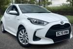 2021 Toyota Yaris Hatchback 1.5 Hybrid Icon 5dr CVT in White at Listers Toyota Coventry