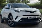 2019 Toyota C-HR Hatchback 1.2T Excel 5dr CVT AWD in White at Listers Toyota Grantham