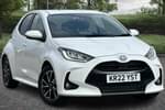 2022 Toyota Yaris Hatchback 1.5 Hybrid Design 5dr CVT in White at Listers Toyota Nuneaton