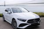 2023 Mercedes-Benz A Class Saloon A250e AMG Line Premium Plus 4dr Auto in digital white at Mercedes-Benz of Hull