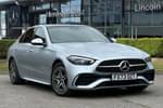 2023 Mercedes-Benz C Class Saloon C300e AMG Line Premium Plus 4dr 9G-Tronic in High-tech silver metallic at Mercedes-Benz of Lincoln