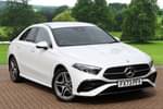 2023 Mercedes-Benz A Class Saloon A250e AMG Line Premium 4dr Auto in digital white at Mercedes-Benz of Grimsby