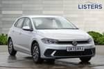 2023 Volkswagen Polo Hatchback 1.0 TSI Life 5dr DSG in Reflex Silver at Listers Volkswagen Nuneaton