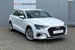 2022 Audi A3 Saloon 30 TFSI Sport 4dr in Ibis white, solid at Stratford Audi