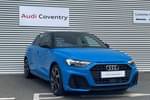 2021 Audi A1 Sportback 35 TFSI Black Edition 5dr S Tronic in Turbo Blue at Coventry Audi