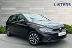 2024 Volkswagen Polo Hatchback 1.0 TSI Life 5dr DSG in Deep black at Listers Volkswagen Evesham