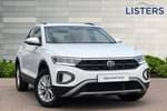 2022 Volkswagen T-Roc Hatchback 1.5 TSI EVO Life 5dr in Pure White at Listers Volkswagen Loughborough
