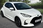 2022 Toyota Yaris Hatchback 1.5 Hybrid Design 5dr CVT in White at Listers Toyota Coventry