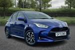 2022 Toyota Yaris Hatchback 1.5 Hybrid Design 5dr CVT (Panoramic Roof) in Blue at Listers Toyota Stratford-upon-Avon