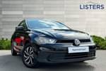 2021 Volkswagen Polo Hatchback 1.0 TSI Life 5dr in Deep black at Listers Volkswagen Coventry