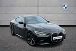 2021 BMW 4 Series Diesel Coupe 420d MHT M Sport 2dr Step Auto in Black Sapphire metallic paint at Listers Boston (BMW)