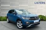 2020 Volkswagen T-Cross Estate 1.0 TSI 115 SEL 5dr in Dark Petrol Blue at Listers Volkswagen Evesham