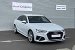 2021 Audi A4 Diesel Saloon 35 TDI S Line 4dr S Tronic in Glacier White Metallic at Coventry Audi