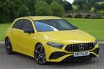 2023 Mercedes-Benz A Class AMG Hatchback A35 4Matic Premium 5dr Auto in sun yellow at Mercedes-Benz of Boston
