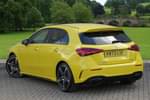 Image two of this 2023 Mercedes-Benz A Class AMG Hatchback A35 4Matic Premium 5dr Auto in sun yellow at Mercedes-Benz of Boston