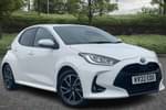 2022 Toyota Yaris Hatchback 1.5 Hybrid Design 5dr CVT in White at Listers Toyota Nuneaton