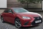 2020 Lexus ES Saloon 300h 2.5 F-Sport 4dr CVT in Red at Lexus Coventry