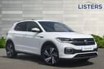 2019 Volkswagen T-Cross Estate 1.0 TSI 115 R-Line 5dr DSG in Pure white at Listers Volkswagen Stratford-upon-Avon