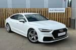 2021 Audi A7 Diesel Sportback 40 TDI S Line 5dr S Tronic in Ibis White at Worcester Audi