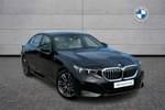 2024 BMW 5 Series Saloon 520i M Sport 4dr Auto in Black Sapphire metallic paint at Listers Boston (BMW)