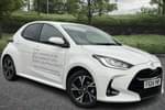 2024 Toyota Yaris Hatchback 1.5 Hybrid Design 5dr CVT in White at Listers Toyota Lincoln