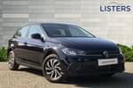 2024 Volkswagen Polo Hatchback 1.0 TSI Life 5dr in Deep Black at Listers Volkswagen Loughborough