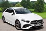 2024 Mercedes-Benz A Class Saloon A200 AMG Line Executive 4dr Auto in digital white at Mercedes-Benz of Grimsby